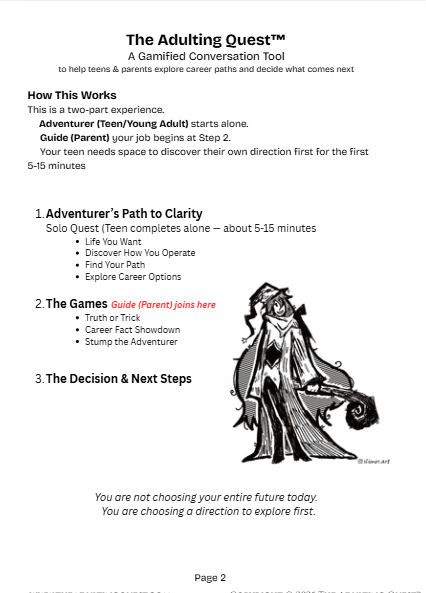 The Adulting Quest™: Career Quest (Digital Download)