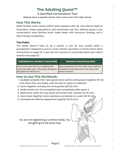 The Adulting Quest™ Starter Bundle Career Quest™ + Alliance Quest™ (digital download)